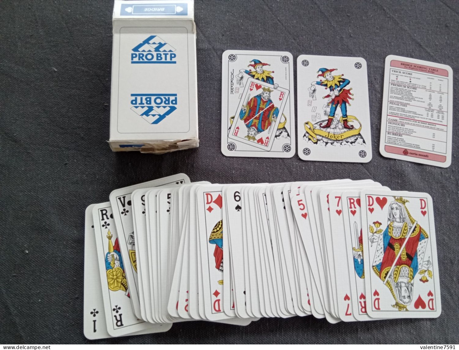 Jeu De 52   Cartes "  PRO BTP   ’  Choc Sur Boite,   Bon état     Net  6 - Playing Cards (classic)