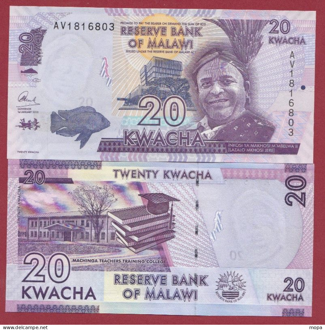 Malawi 20 Kwacha----2015---UNC---(462) - Malawi