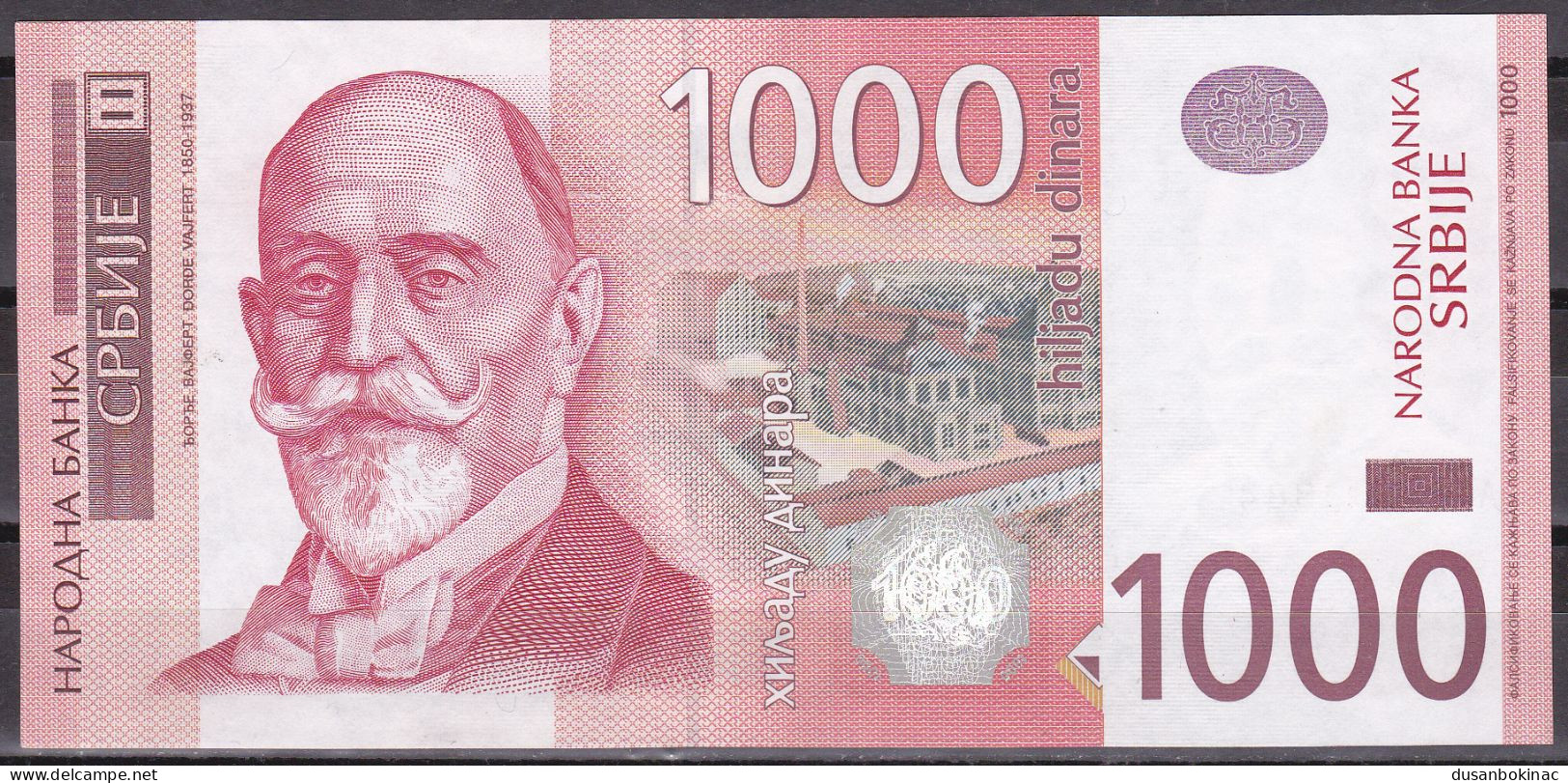 Serbia-1000 Dinara 2003 Signature Dinkic,UNC Rare - Servië