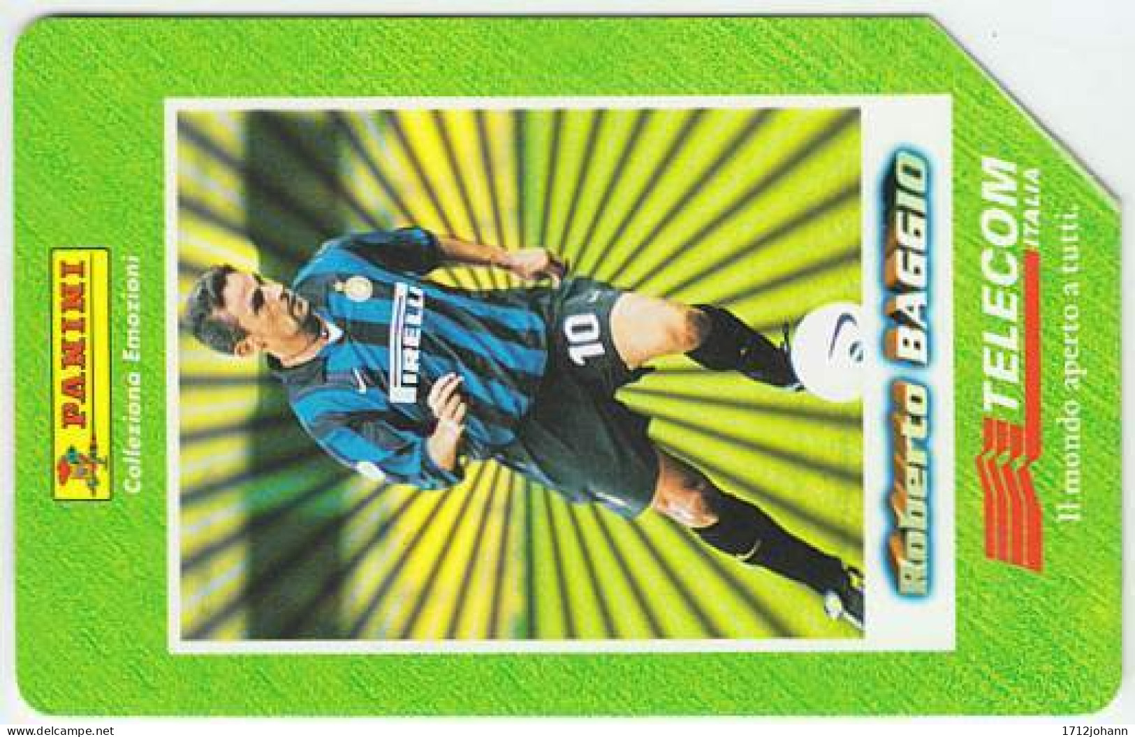 ITALY A-203 Magnetic Telecom - Sport, Soccer, Collection, Panini - (5.000 L) - Used - Pubbliche Figurate Ordinarie