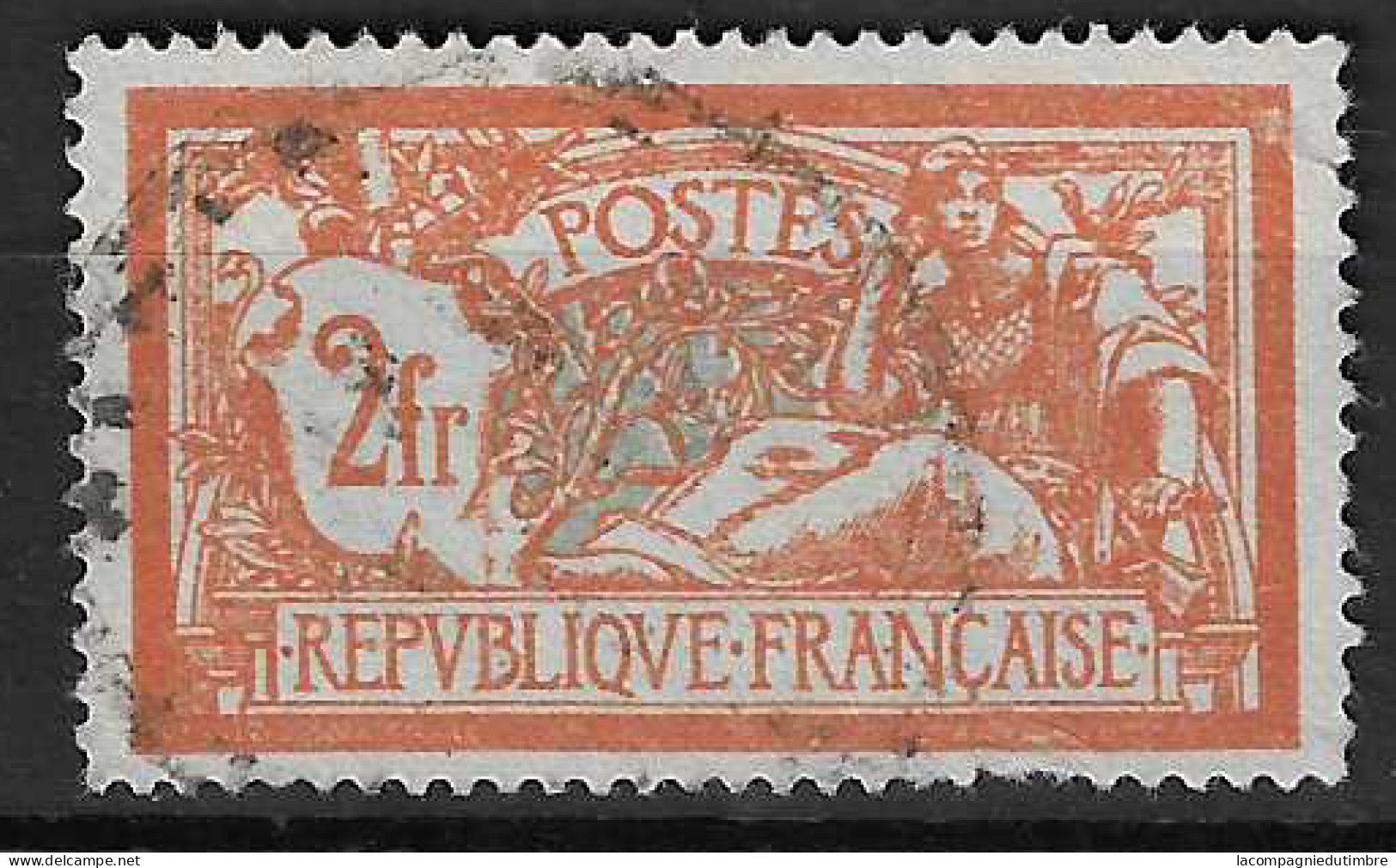 France Merson YT N° 145c Belle Variété écusson Brisé Oblitéré. B/TB - Oblitérés