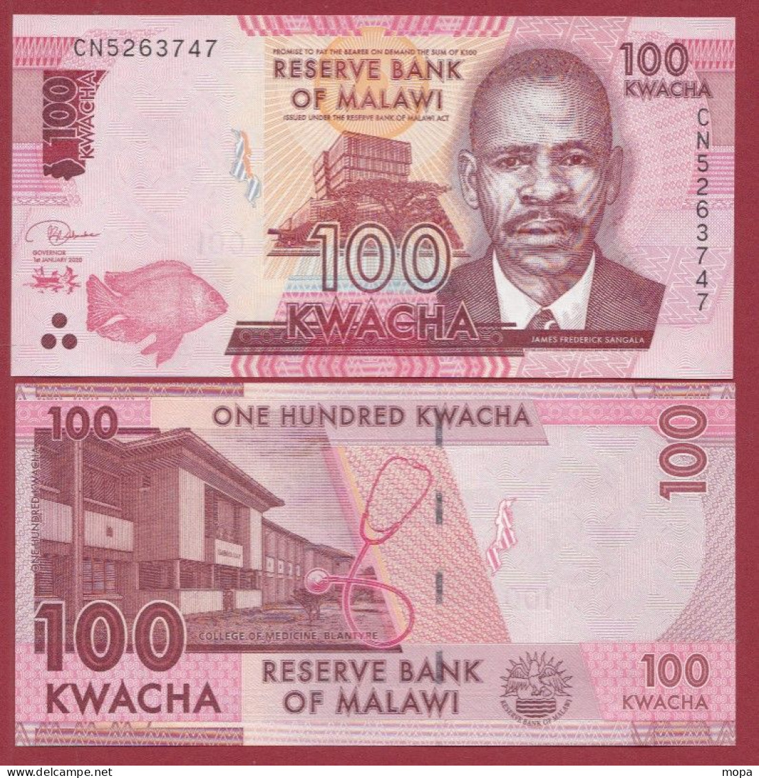 Malawi-- 100 Kwacha----2020---UNC---(464) - Malawi