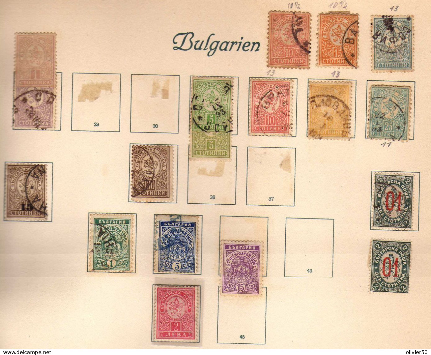 Bulgarie - (1889-95) - Lion - Obliteres - Quelques Neuf*/sg - Used Stamps