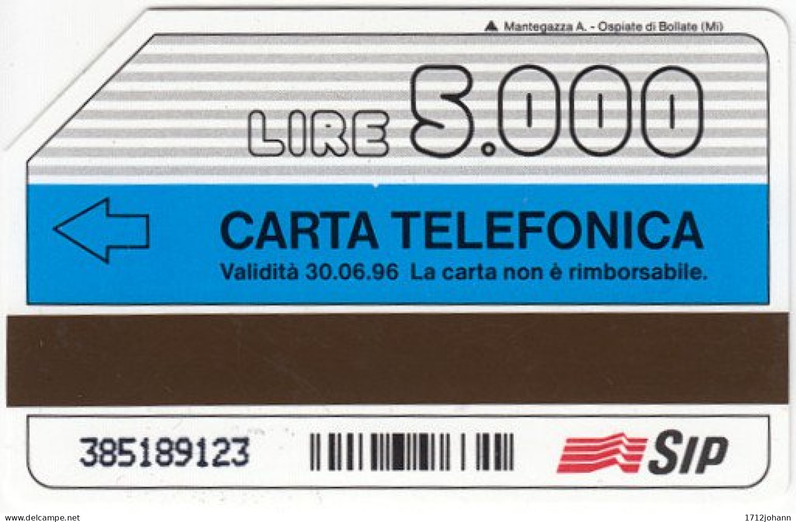 ITALY A-425 Magnetic Telecom - Communication, Mobile Phone - (5.000 L) - Used - Publiques Figurées Ordinaires
