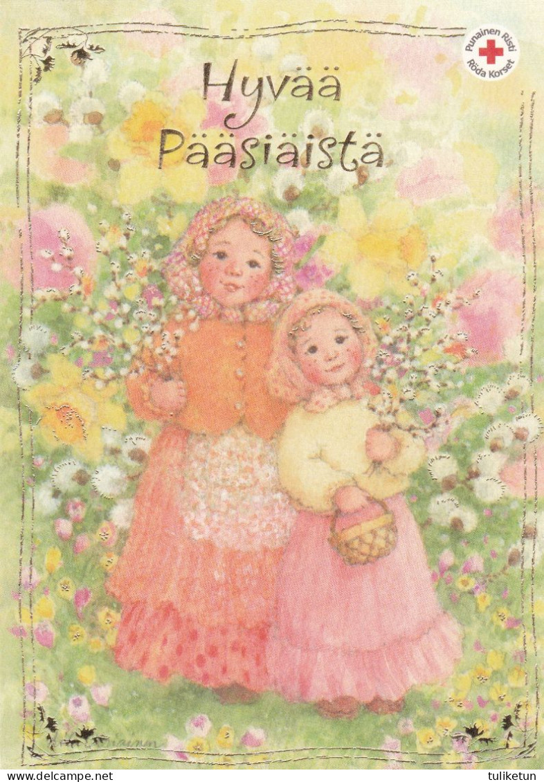 Postal Stationery - Easter Witches Holding Willows - Red Cross 2008 - Suomi Finland - Postage Paid - Postal Stationery