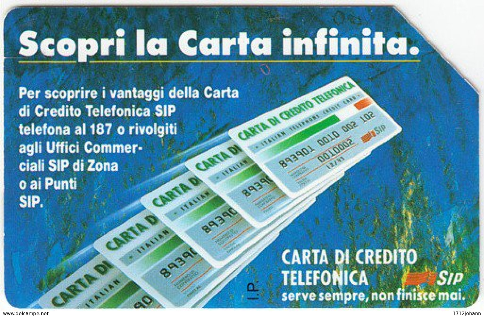 ITALY A-837 Magnetic SIP - (10.000 L) Exp. 31.12.93 - Used - Public Practical Advertising