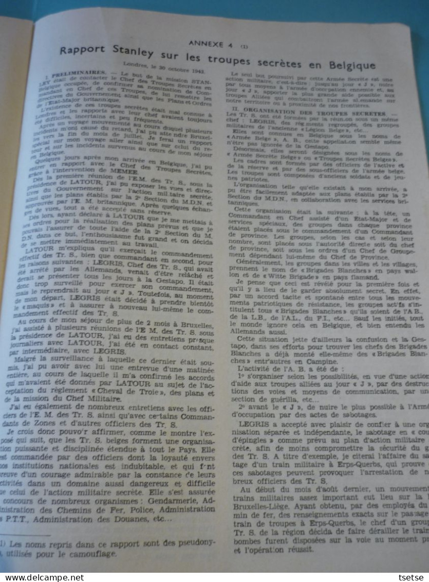 VW 2 - Les Statuts de l'Armée Secrète , rédigés par le Lieutenant-Général J. Pire - Mars 1950