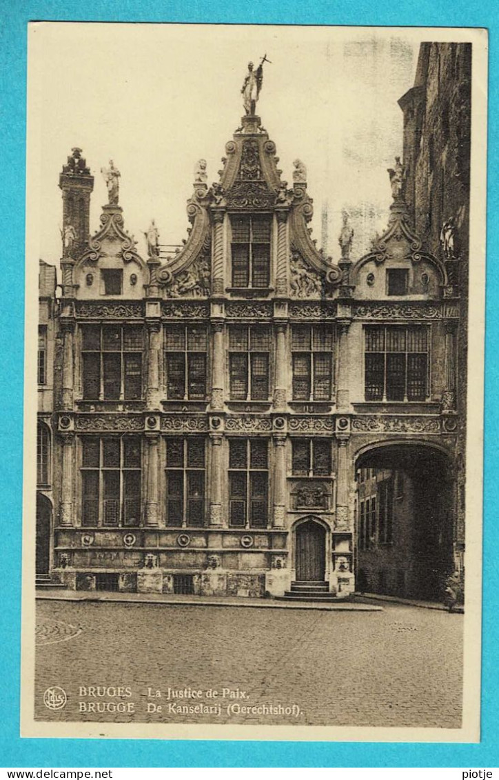 * Brugge - Bruges (West Vlaanderen) * (Nels, Série 12, Nr 5) La Justice De Paix, Kanselarij, Gerechtshof, Old, Rare - Brugge