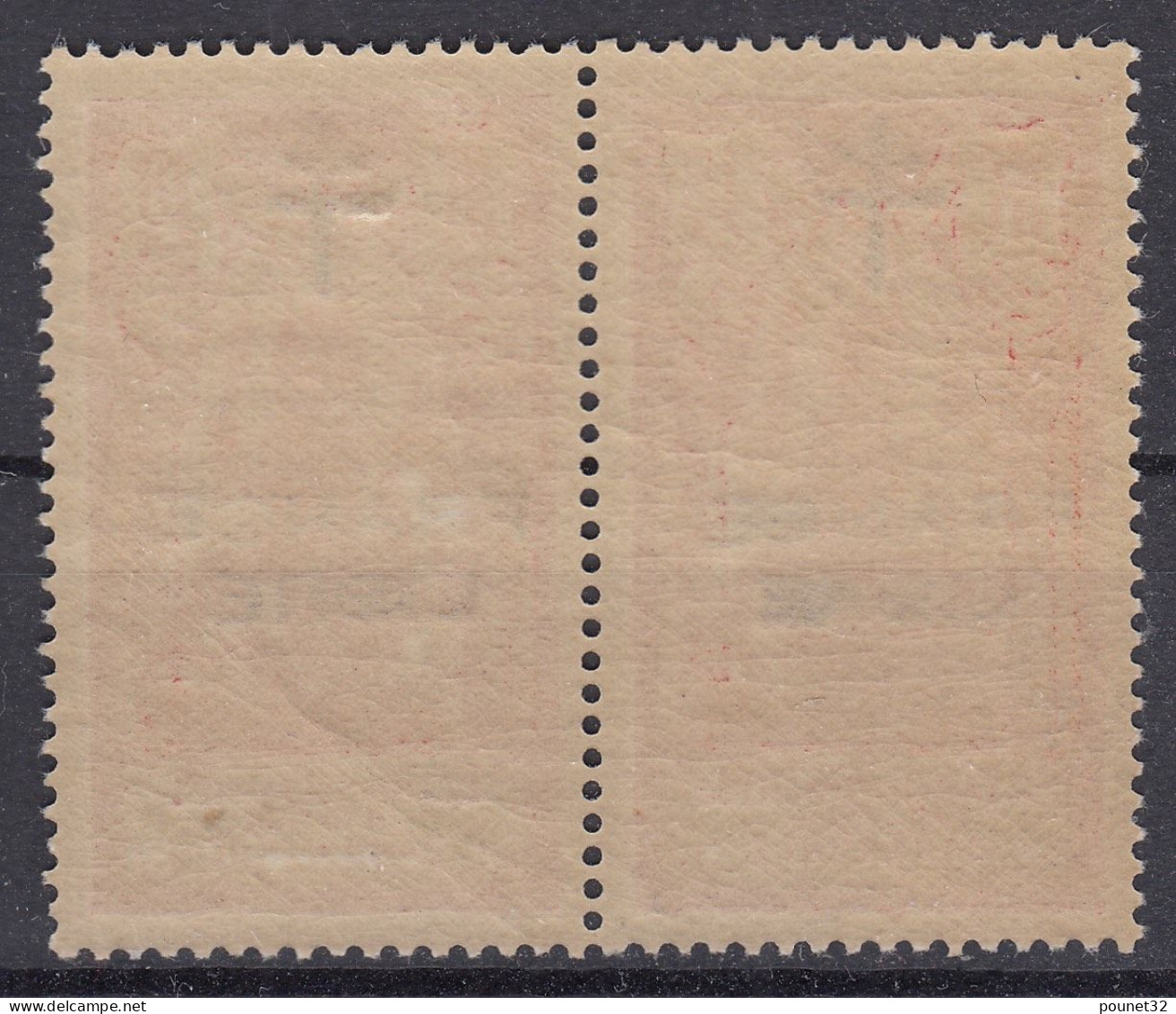 INDE FRANCE LIBRE N° 181 SURCHARGE EMPATEE + NORMAL NEUF ** GOMME SANS CHARNIERE - Unused Stamps