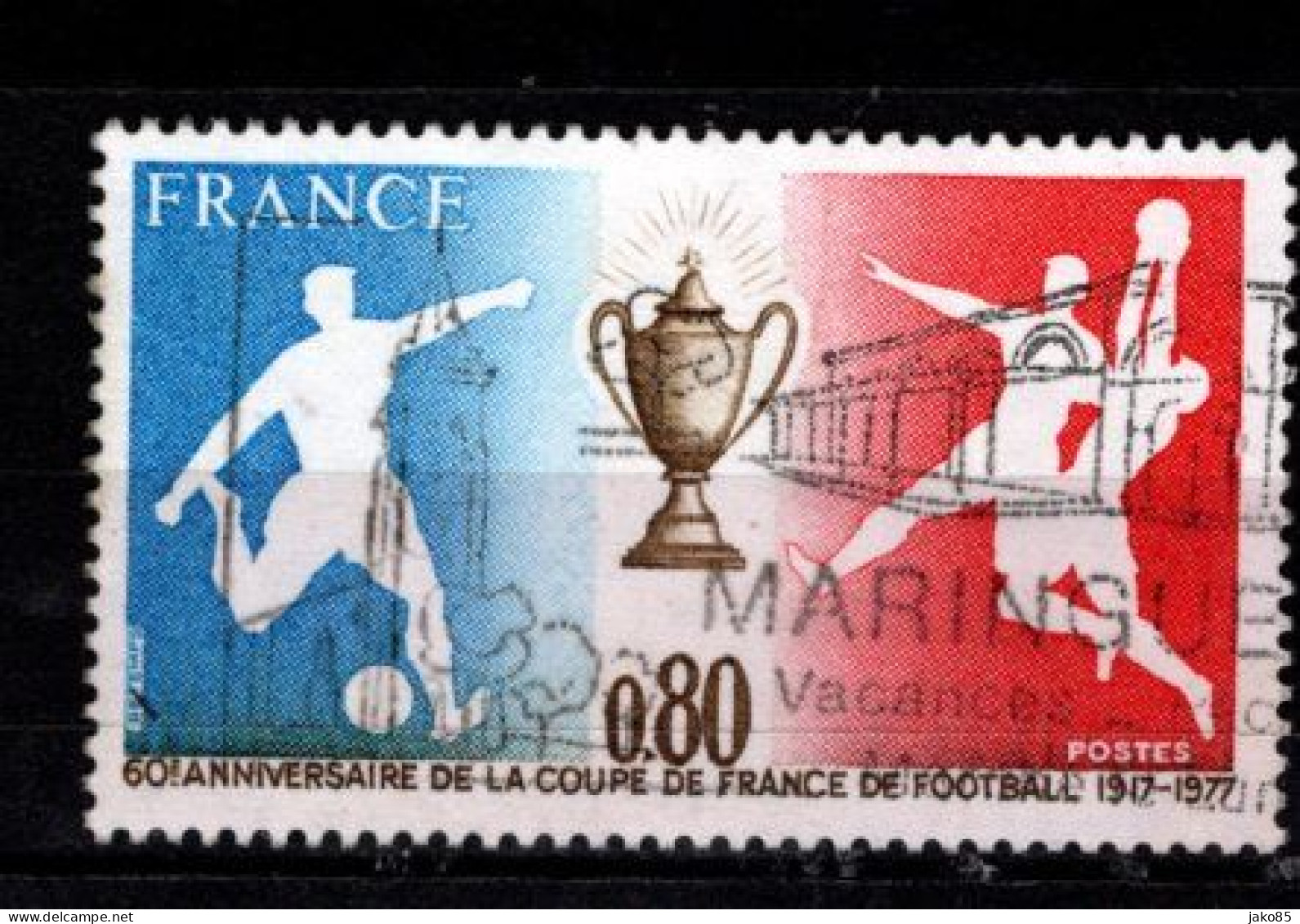 - FRANCE - 1977 - YT N° 1940 - Oblitéré - Coupe De France Foot - Oblitérés