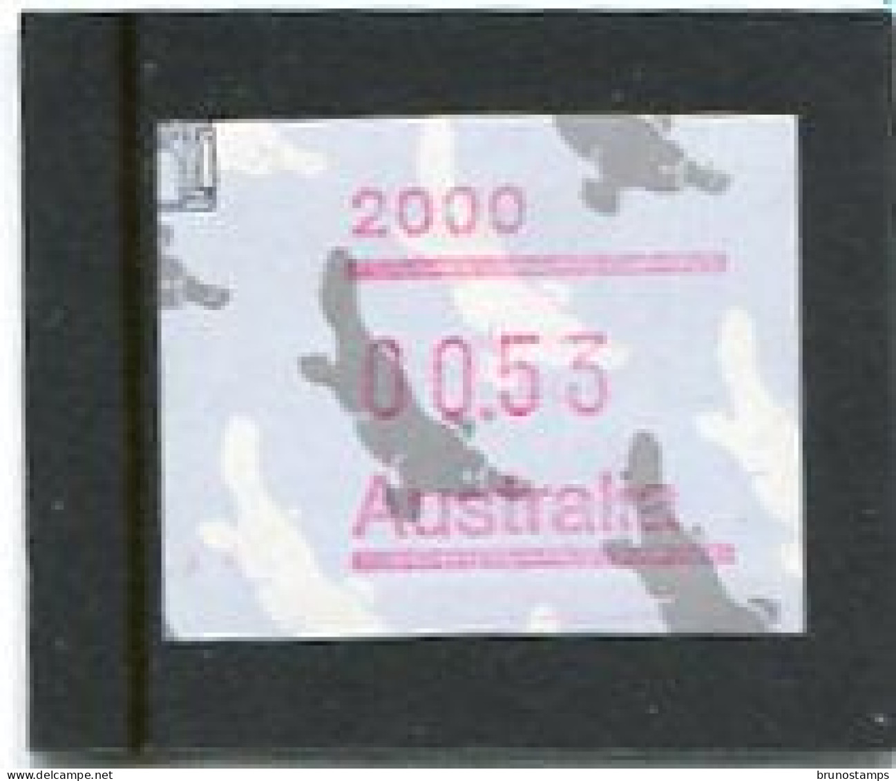 AUSTRALIA - 1987   53c  FRAMA  PLATYPUS  POSTCODE  2000 (SYDNEY)  FINE USED - Timbres De Distributeurs [ATM]