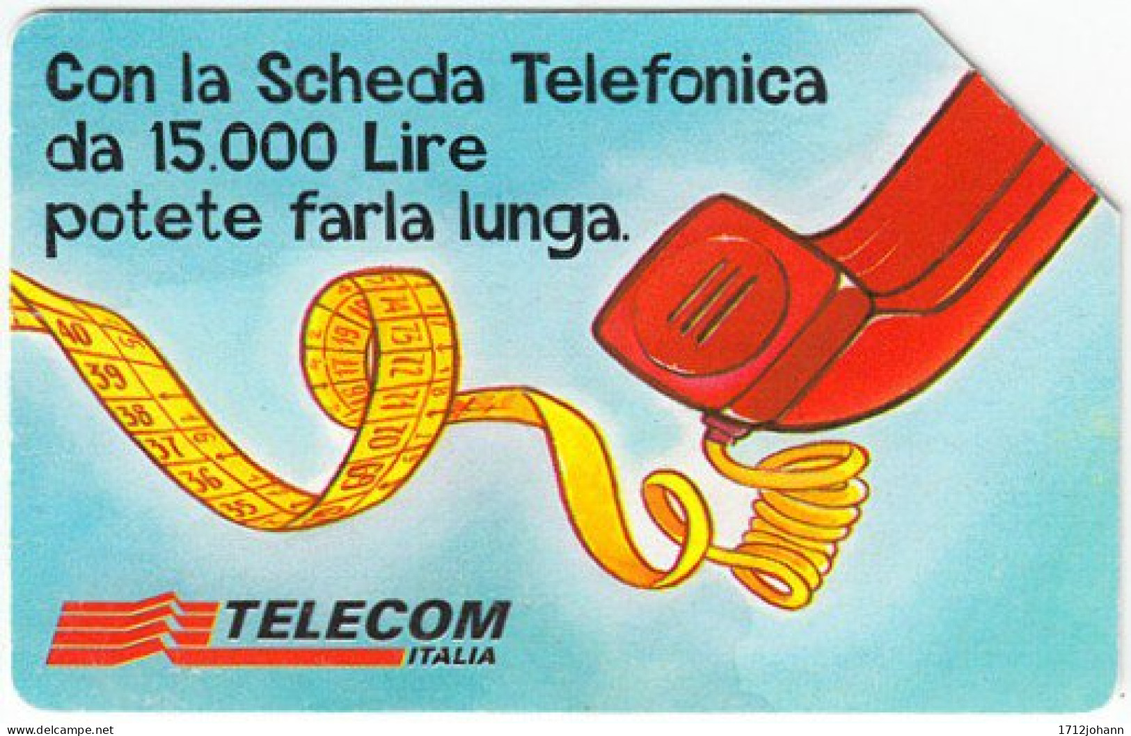 ITALY A-997 Magnetic SIP - Cartoon, Communication, Telephone - (10.000 L) Exp. 31.12.99 - Used - Public Practical Advertising