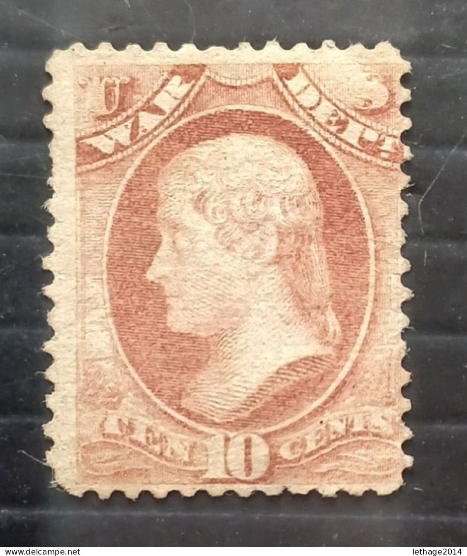 UNITED STATE 1873 JEFFERSON SC N O88 MNG OFFICIAL STAMP WAR DEPT - Nuevos