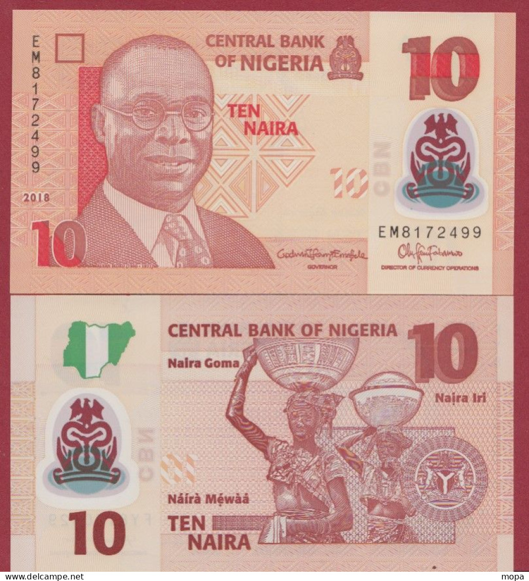 Nigéria- 10 Naira ----2018---UNC---(472) - Nigeria