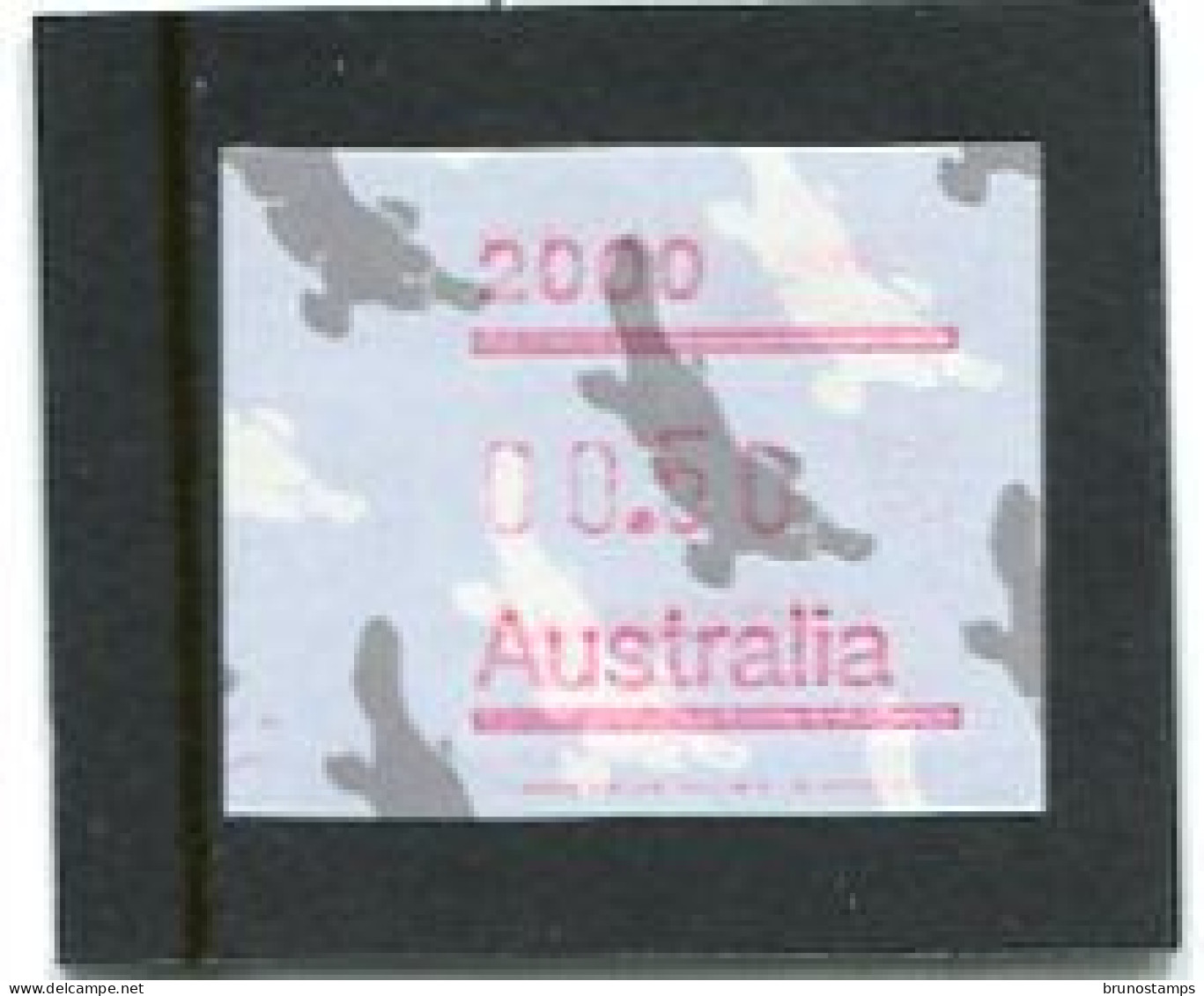 AUSTRALIA - 1986   50c  FRAMA  PLATYPUS  POSTCODE  2000 (SYDNEY)  MINT NH - Machine Labels [ATM]