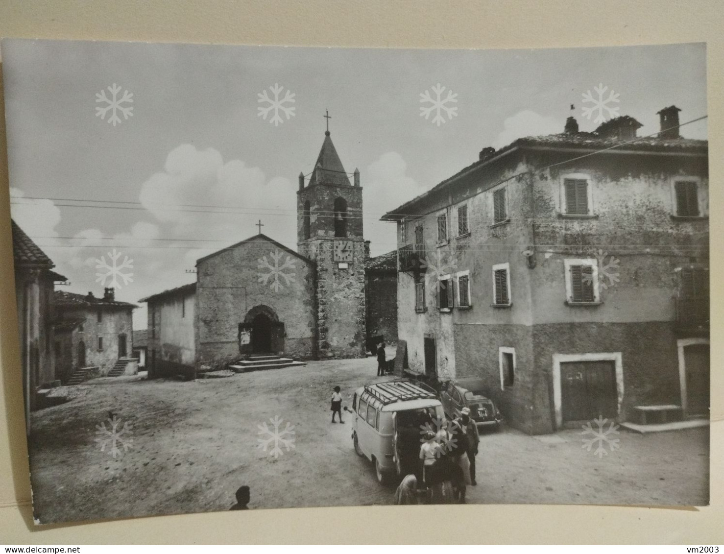 Rieti TERRACINO (Accumoli) Piazza S. Giorgio. Corriera ? FG - Rieti