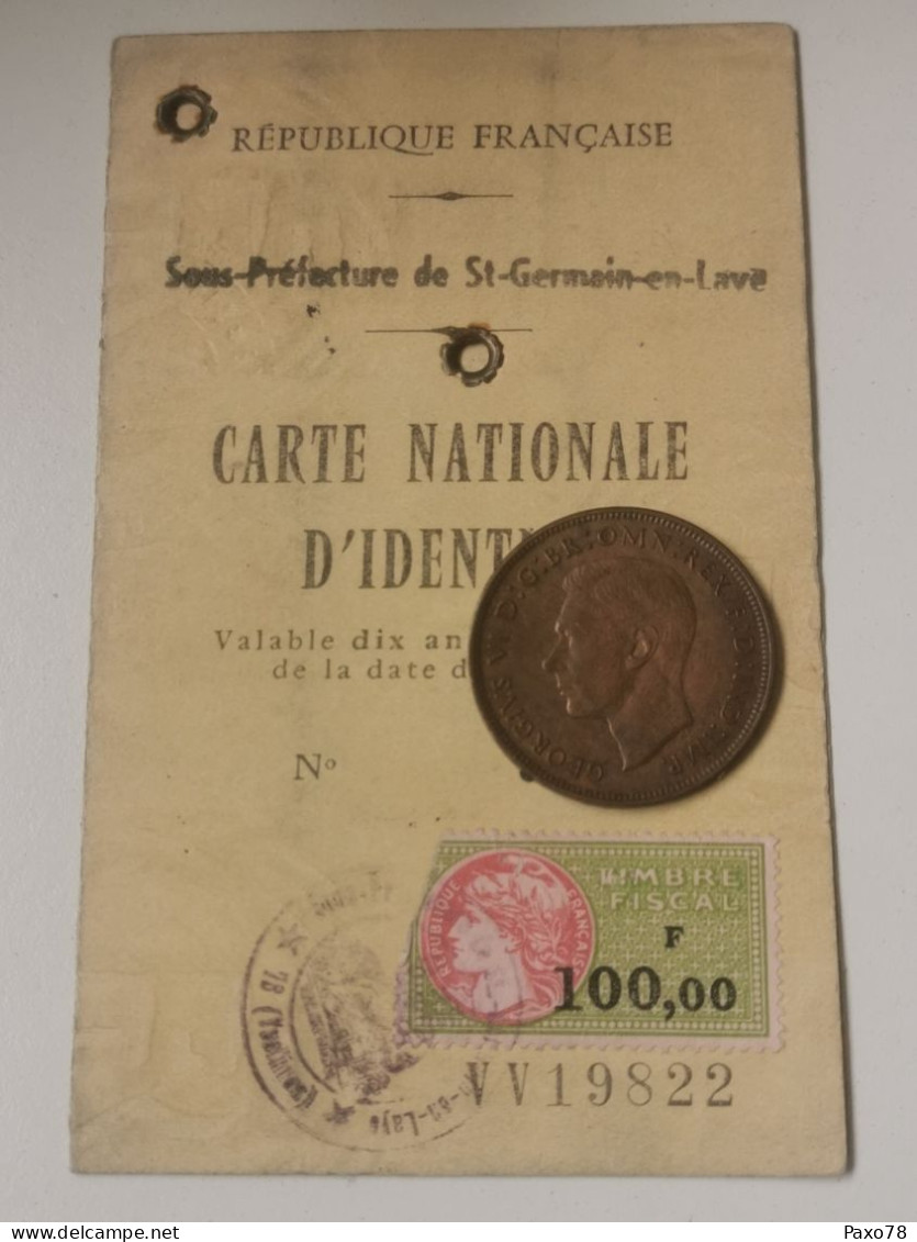 Carte D'identité, St-Germain En Laye 1983 - Briefe U. Dokumente