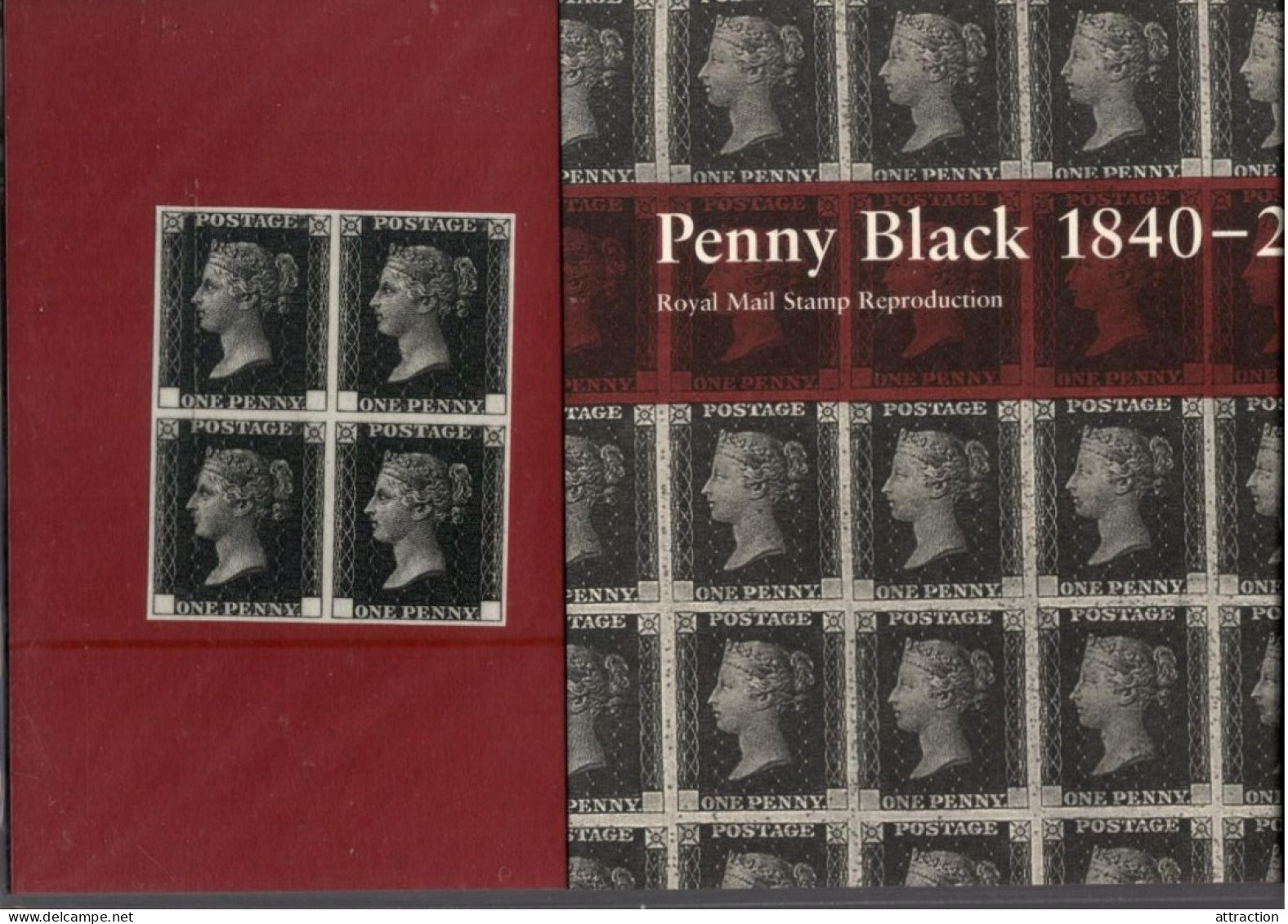 Penny Black 1840-2000 Royal Mail Stamp Reproduction - Carnets