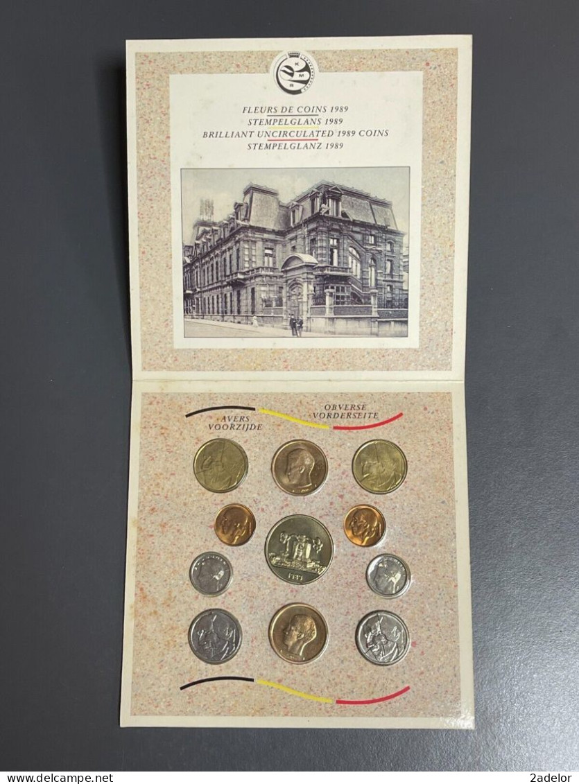 Beau Coffret Du Royaume De Belgique, Fleurs De Coins 1989 - Collections