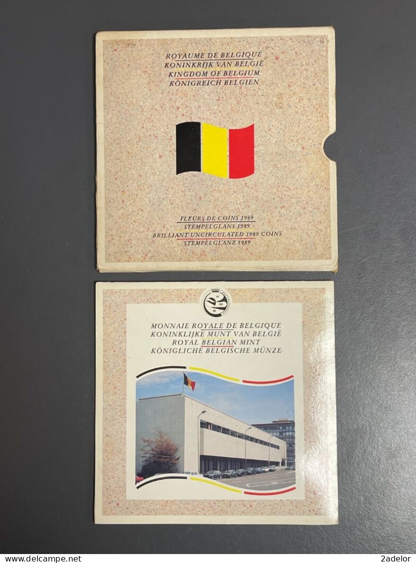 Beau Coffret Du Royaume De Belgique, Fleurs De Coins 1989 - Sammlungen