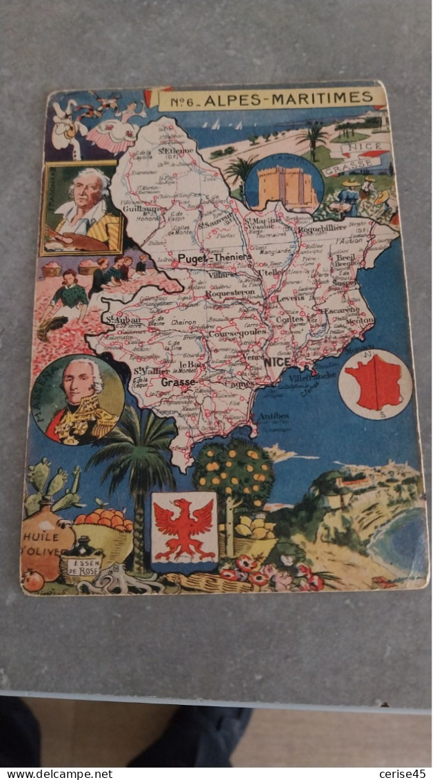 CARTE DEPARTEMENT* 6...ALPES MARITIMES - Cartes Géographiques