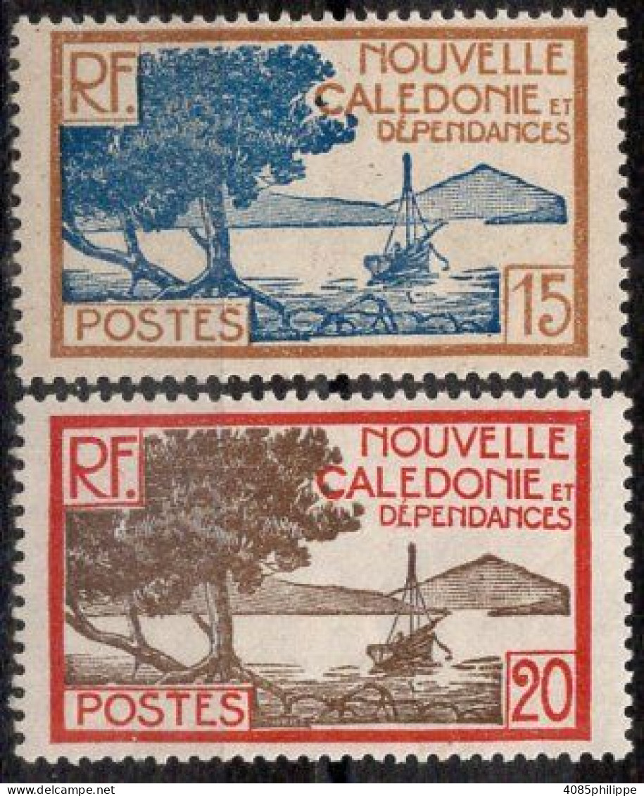 Nvelle CALEDONIE Timbres-Poste N°144** & 145** Neufs Sans Charnières TB Cote : 3€00 - Ungebraucht