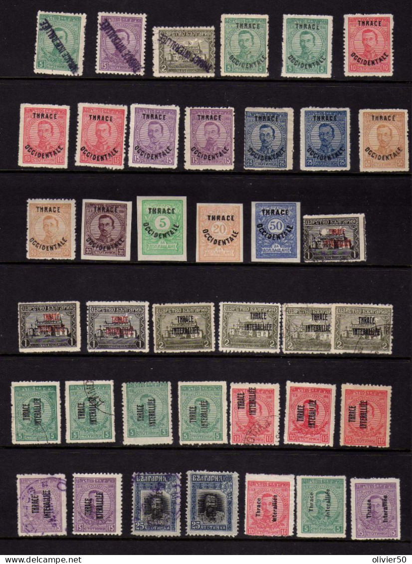 Grece - Thrace - (1919-20) -  Timbres De Bulgarie   Surcharges - Neufs* - Et Obliteres - Thrakien