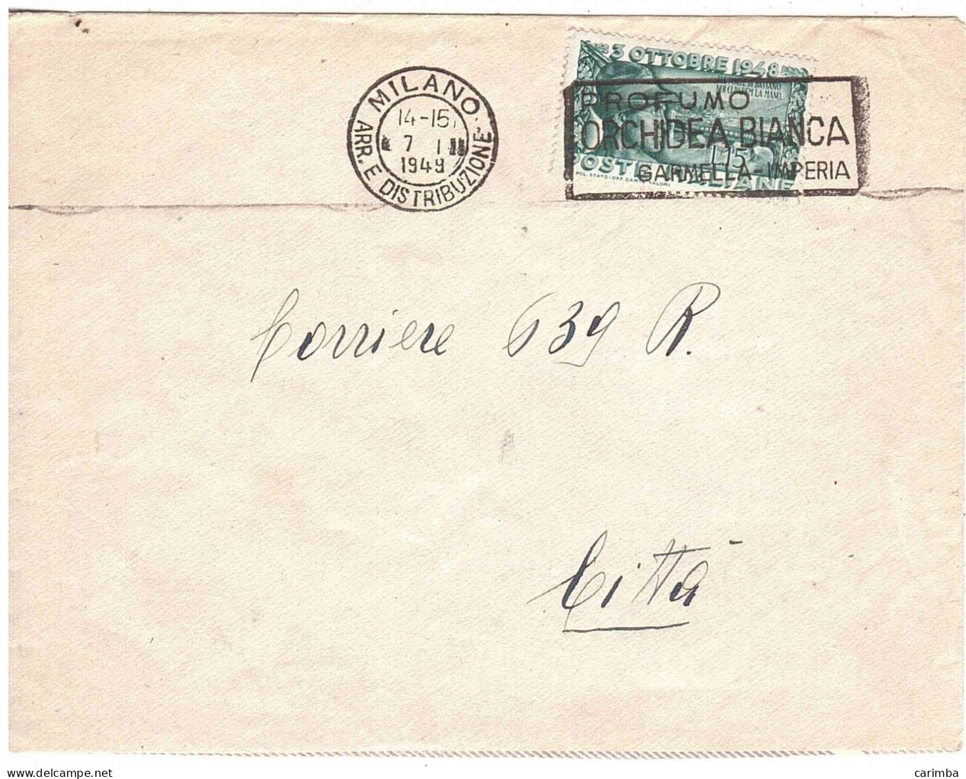 L.15 PONTE DI BASSANO LETTERA - 1946-60: Storia Postale