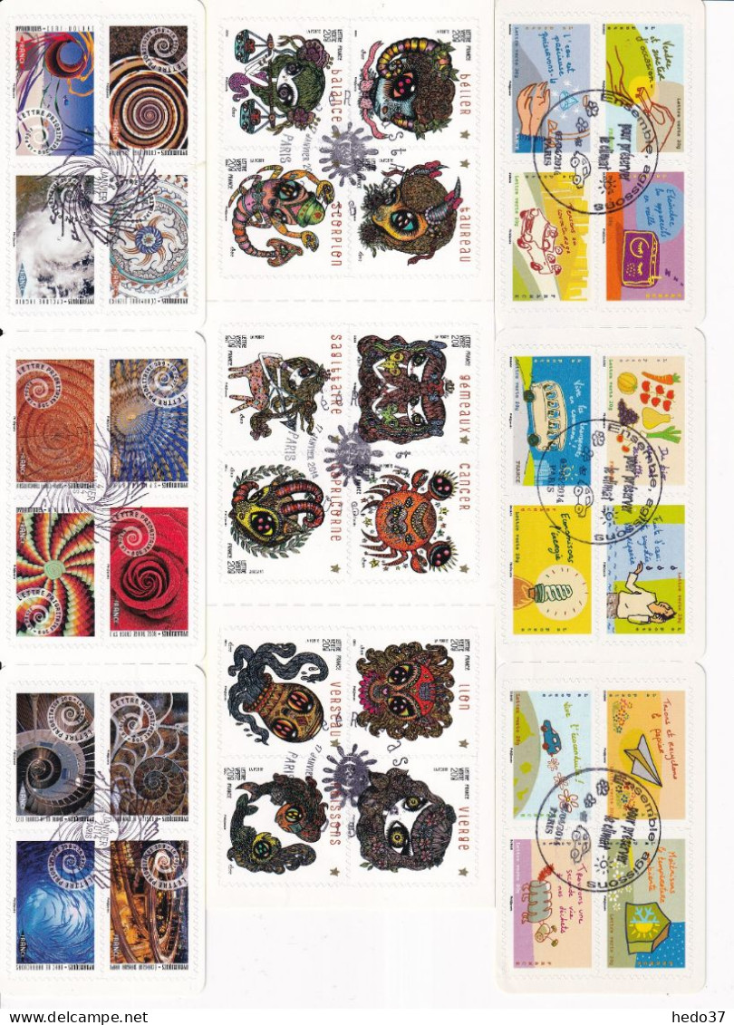 France Autoadhésif - Ensemble De 17 Carnets Oblitérés - TB - Used Stamps