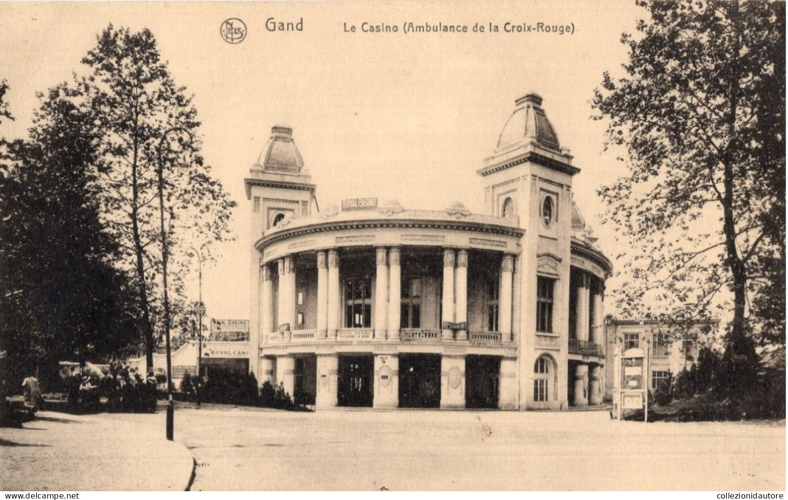 GAND - LE CASINO -AMBULANCE DE LA CROIX-ROUGE - CARTOLINA FP SCRITTA NEL 1917 - Gent