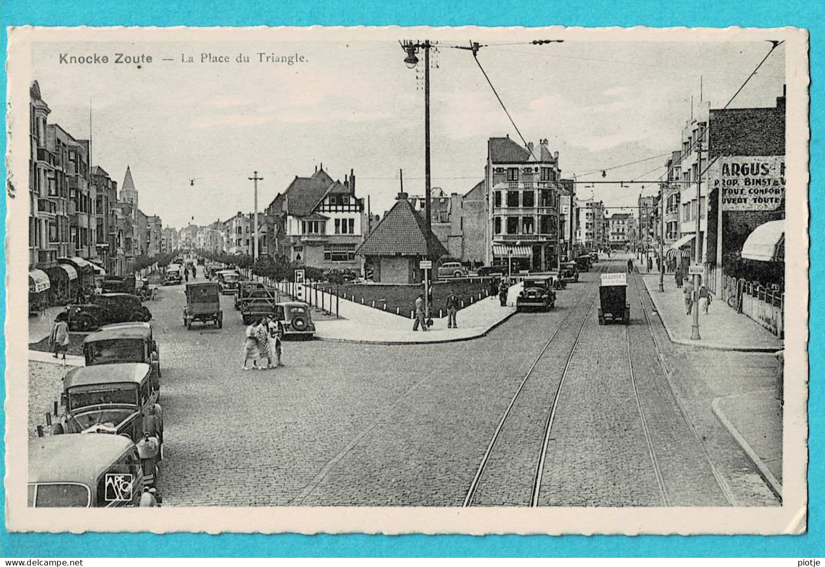 * Knokke Zoute - Knocke Le Zoute (Kust - Littoral) * (Edition Arfo, Nr 339) La Place Du Triangle, Oldtimer, Car Voiture - Knokke