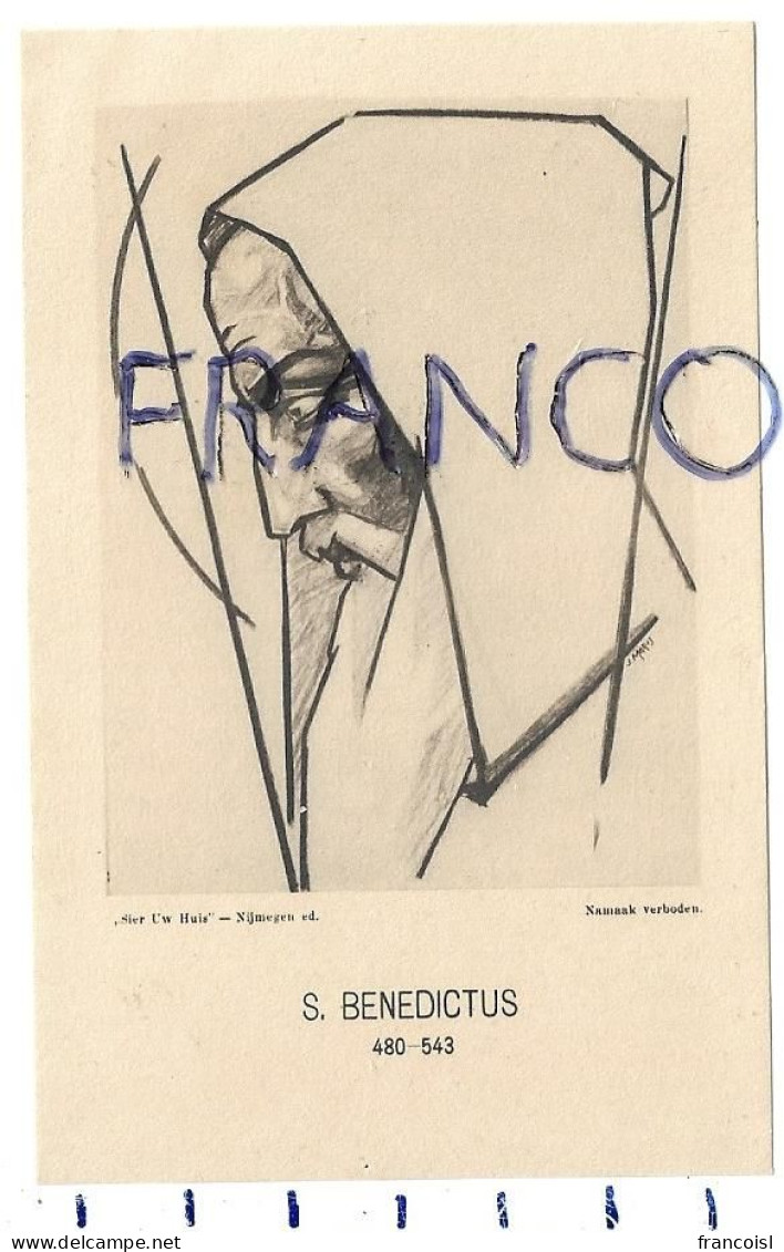 S. Benedictus / Saint Benoît (480-543) - Santini