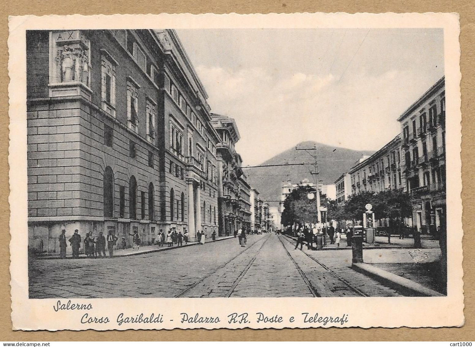 SALERNO CORSO GARIBALDI PALAZZO RR. POSTE E TELEGRAFI VG. 1941 N°H516 - Salerno