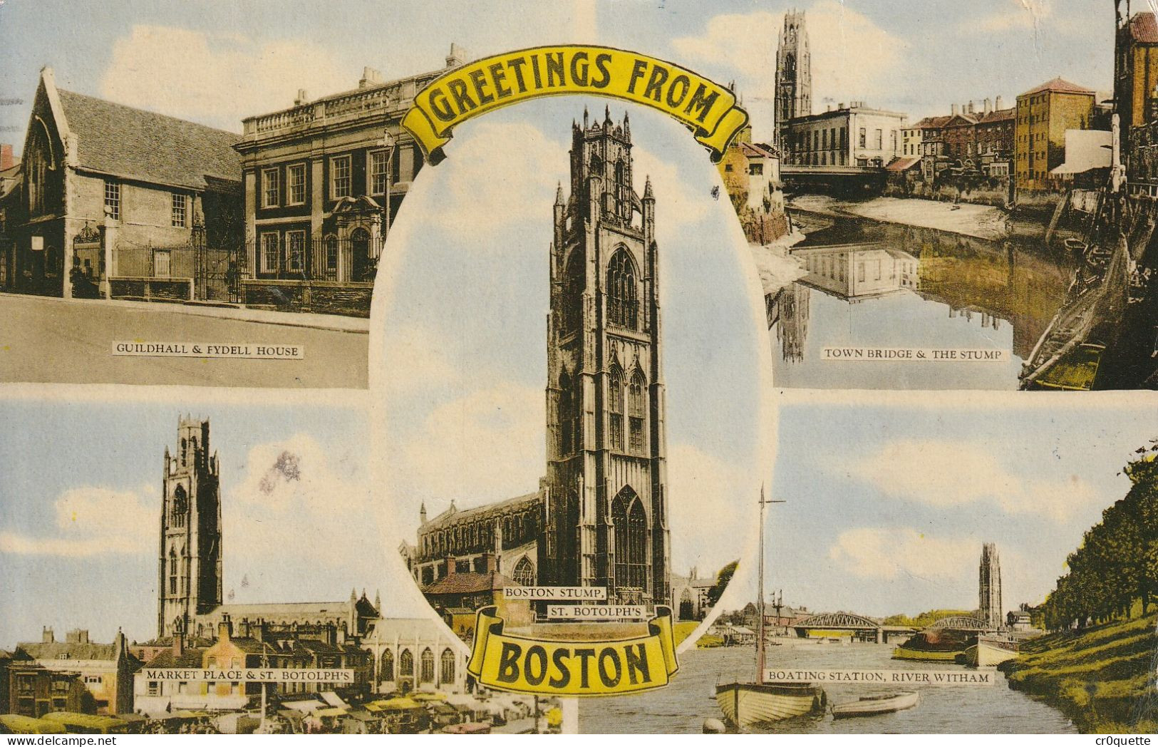 # ROYAUME UNI - ANGLETERRE - BOSTON / MULTIVUES Vers 1950 - Autres & Non Classés
