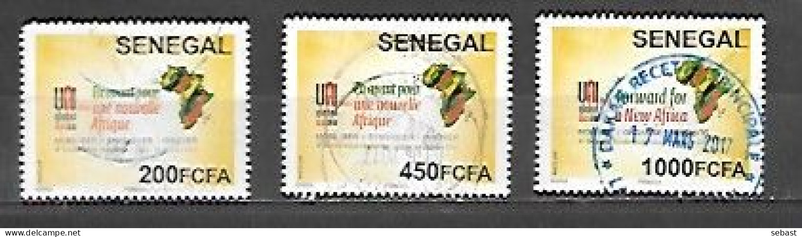 TIMBRE OBLITERE DU SENEGAL DE 2017 N° MICHEL 2254/56 - Senegal (1960-...)