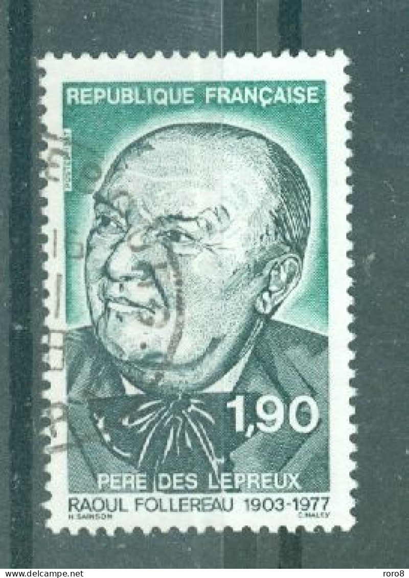 FRANCE - N°2453 Oblitéré - Hommage à Raoul Follereau, "père" Des Lépreux. - Gebraucht