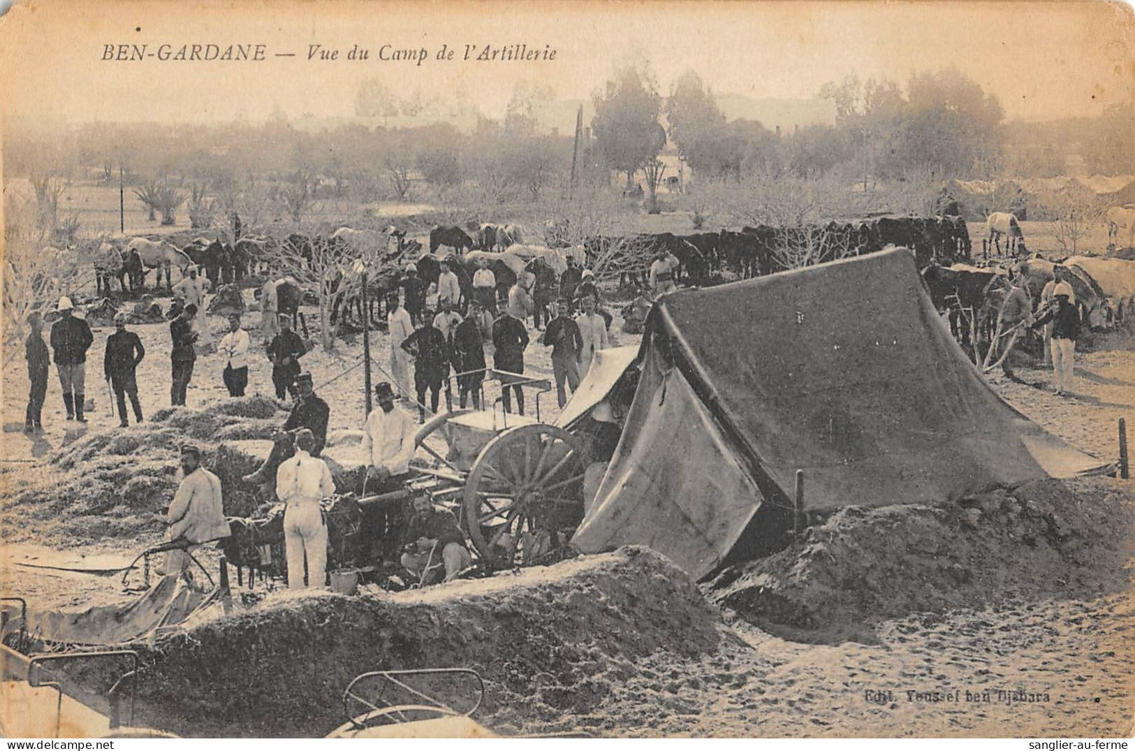 CPA ALGERIE / BEN GARDANE / VUE DU CAMP DE L'ARTILLERIE - Autres & Non Classés