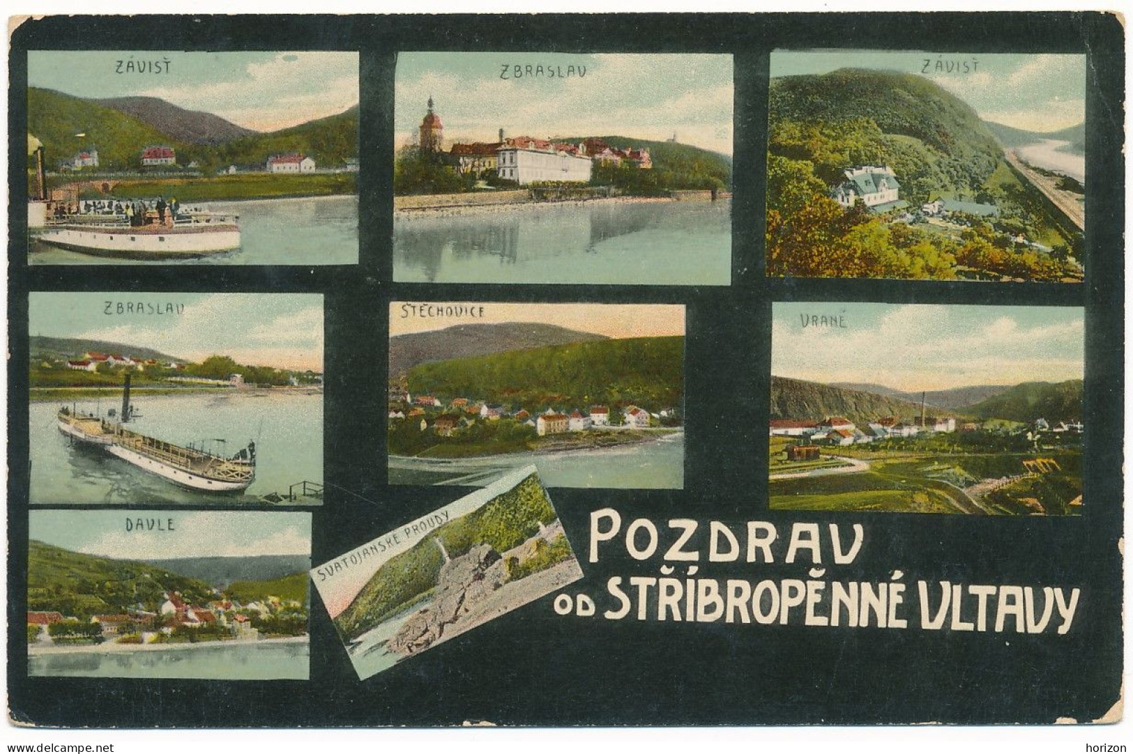 XCZE.364  Pozdrav Od Stříbropěnné Vltavy - Zabraslav - 190(?) - Tschechische Republik