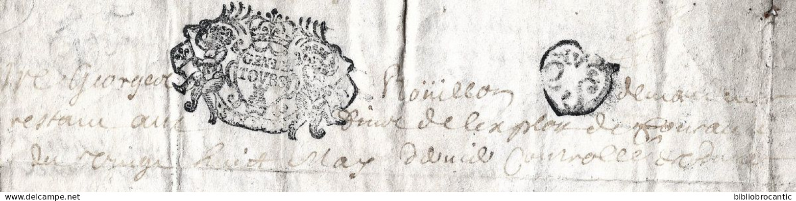 PARCHEMIN 1697 SIGNE Avec Sceau D'ORLEANS à Déchiffrer (22,5 X 17 Cm) - Zonder Classificatie