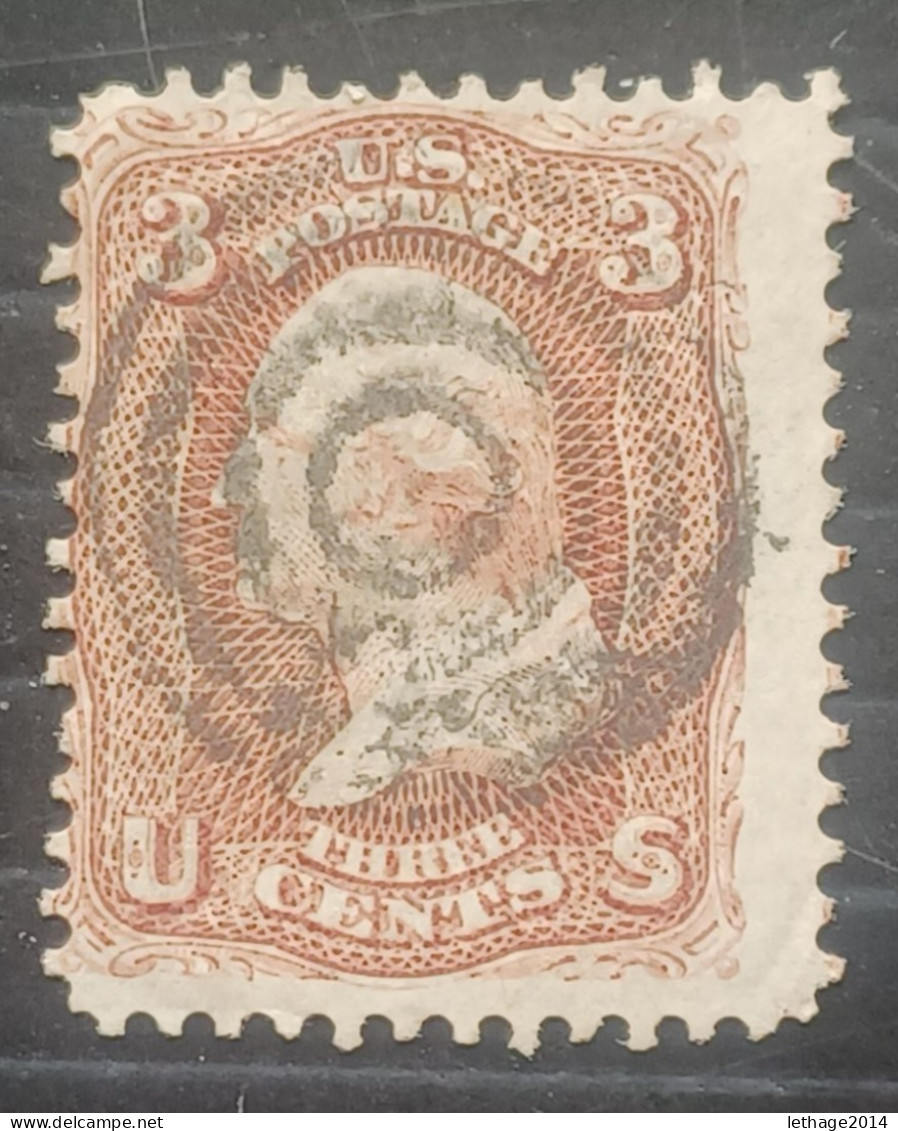UNITED STATE 1875 WASHINGTON SC N 104 PERF 12 BROWN RED - Used Stamps