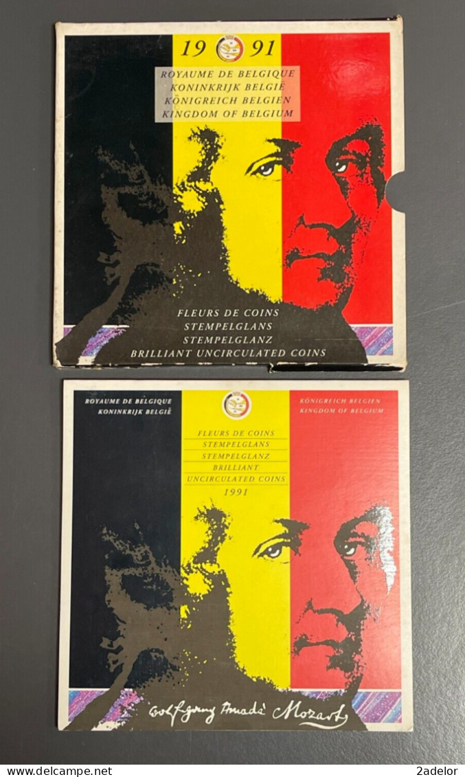Beau Coffret Du Royaume De Belgique, Mozart, 1991 - Collezioni