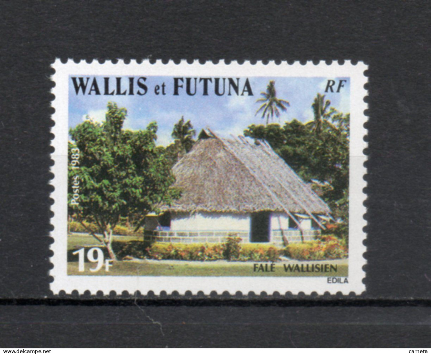 WALLIS ET FUTUNA N° 302   NEUF SANS CHARNIERE COTE 0.80€    MAISON - Unused Stamps