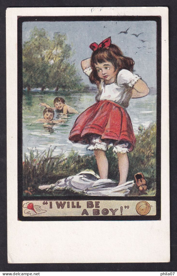 I Will Be A Boy! / Artcolor Serie No. 722 / Postcard Circulated, 2 Scan - Humour