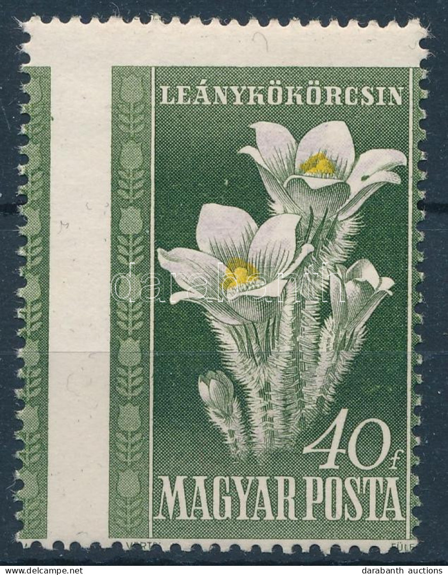 ** 1950 Virág I. 40f Látványosan Elfogazva - Sonstige & Ohne Zuordnung