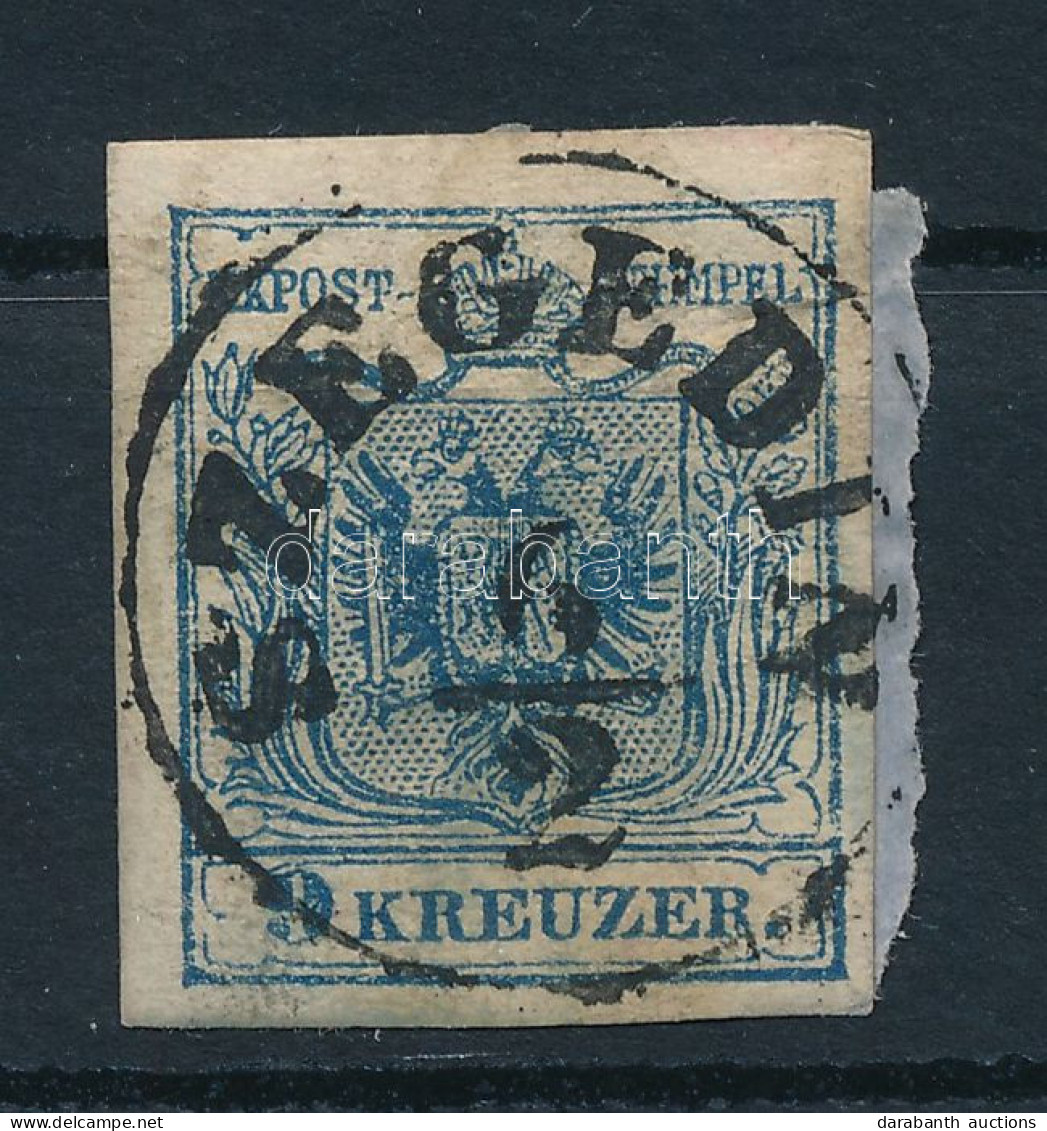 O 1850 9kr HP III. Lemezhibás Bélyeg "SZEGEDIN" - Andere & Zonder Classificatie