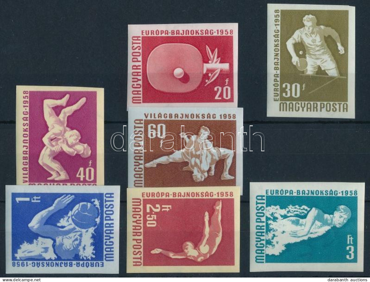 * 1958 Sport (III.) Vágott Sor (**8.000) - Other & Unclassified