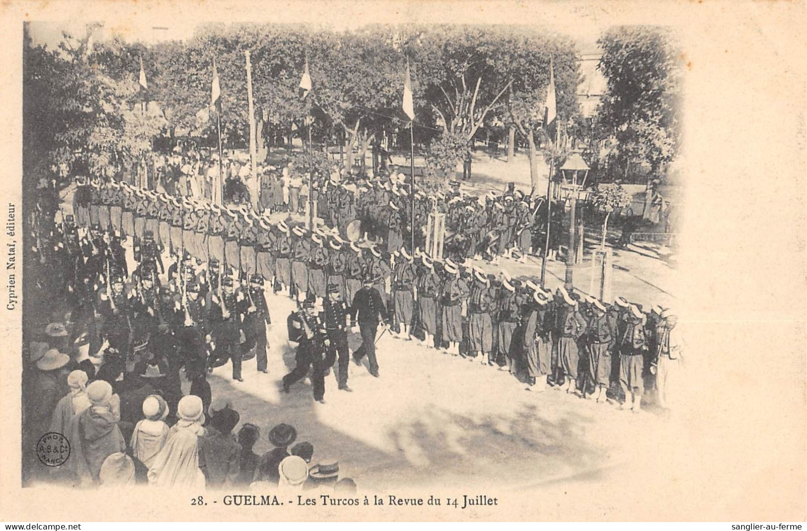 CPA ALGER / GUELMA / LES TURCOS A LA REVUE DU 14 JUILLET - Guelma