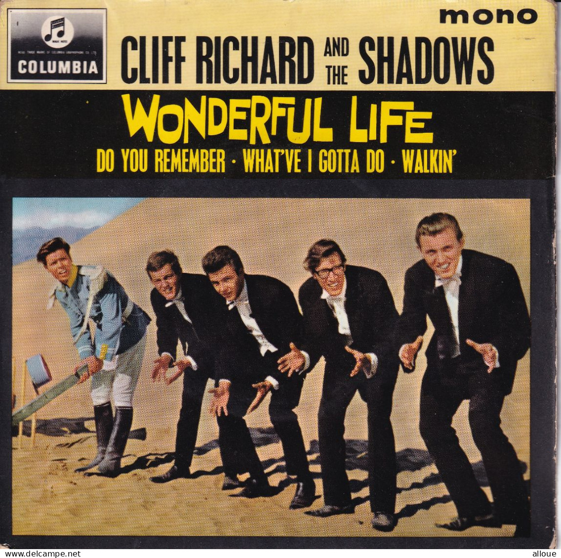 CLIFF RICHARD AND THE SHADOWS - UK EP - WONDERFUL LIFE  + 3 - Rock