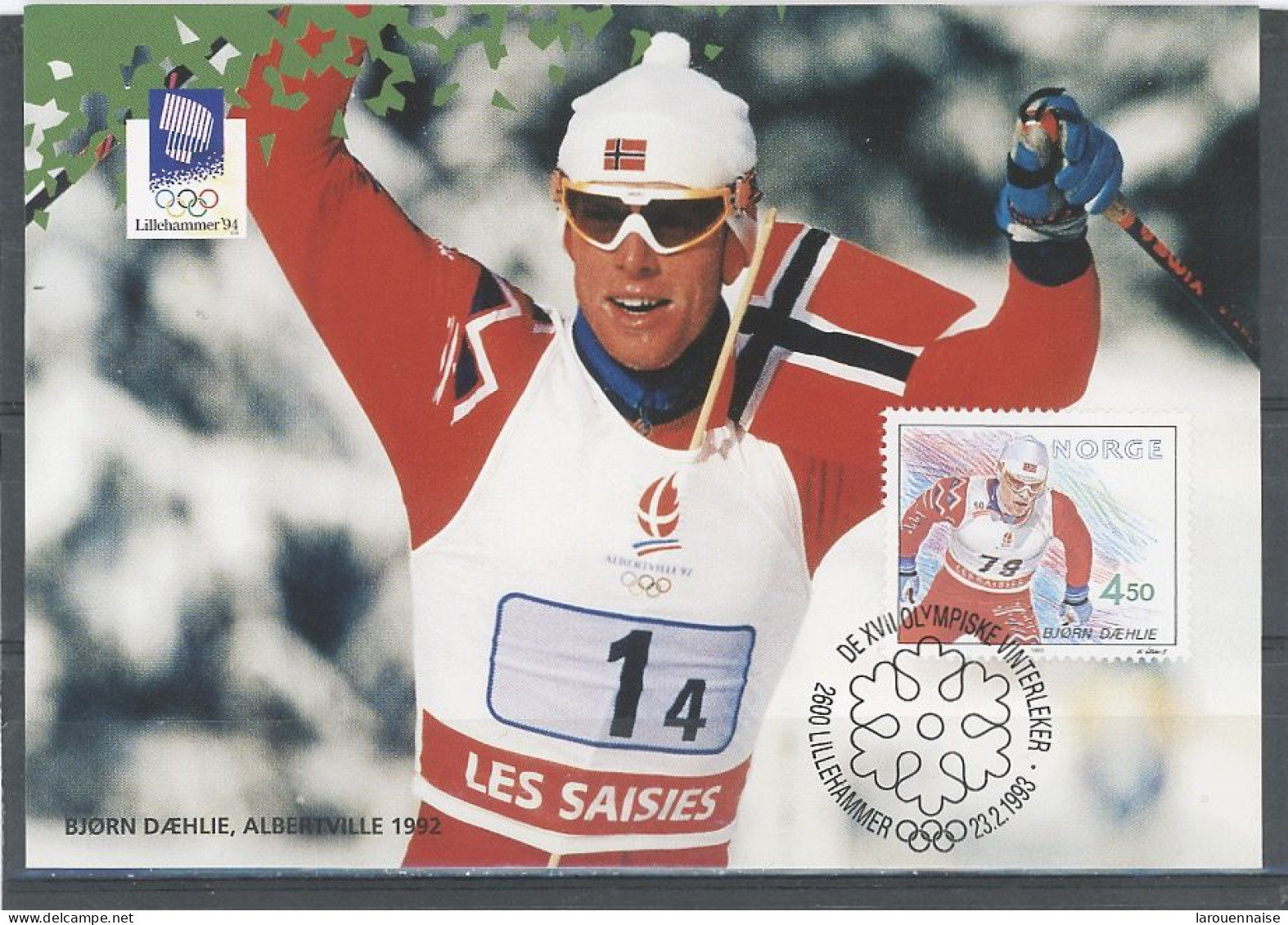JEUX OLYMPIQUES - SKI DE FOND -BJORN DAEHLIE -ALBERVILLE 1992- - Jeux Olympiques