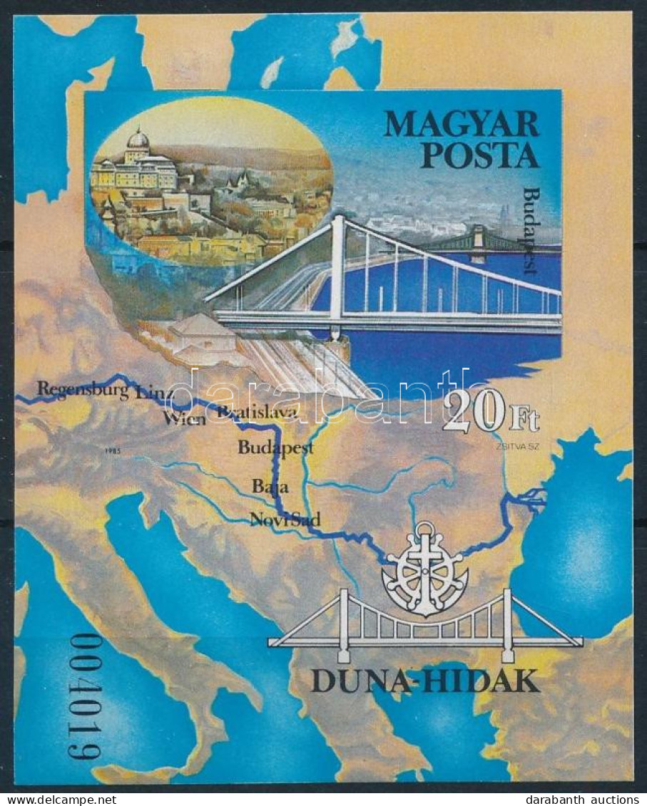 ** 1985 Duna-hidak Vágott Blokk (4.000) - Autres & Non Classés